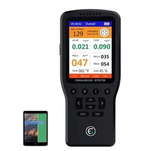 Air Quality Detector Formaldehyde TVOC PM2.5 PM10 Temperature Humidity Monitor